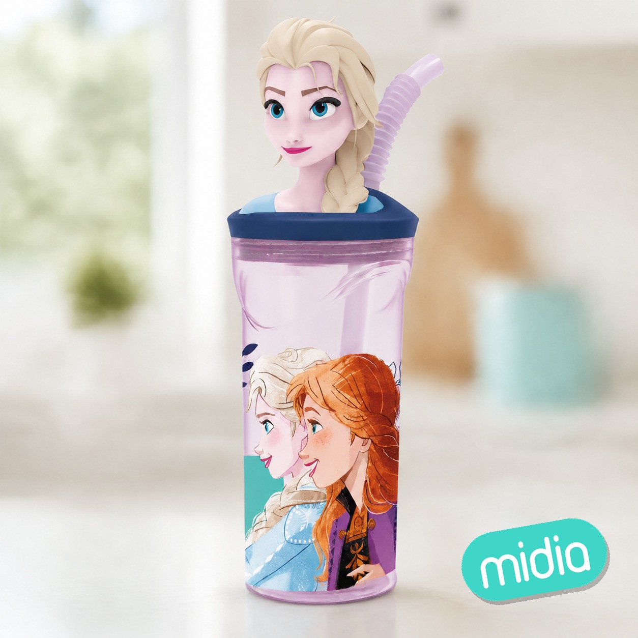 Stor vaso figurita 3d 360 ml frozen trust the journey