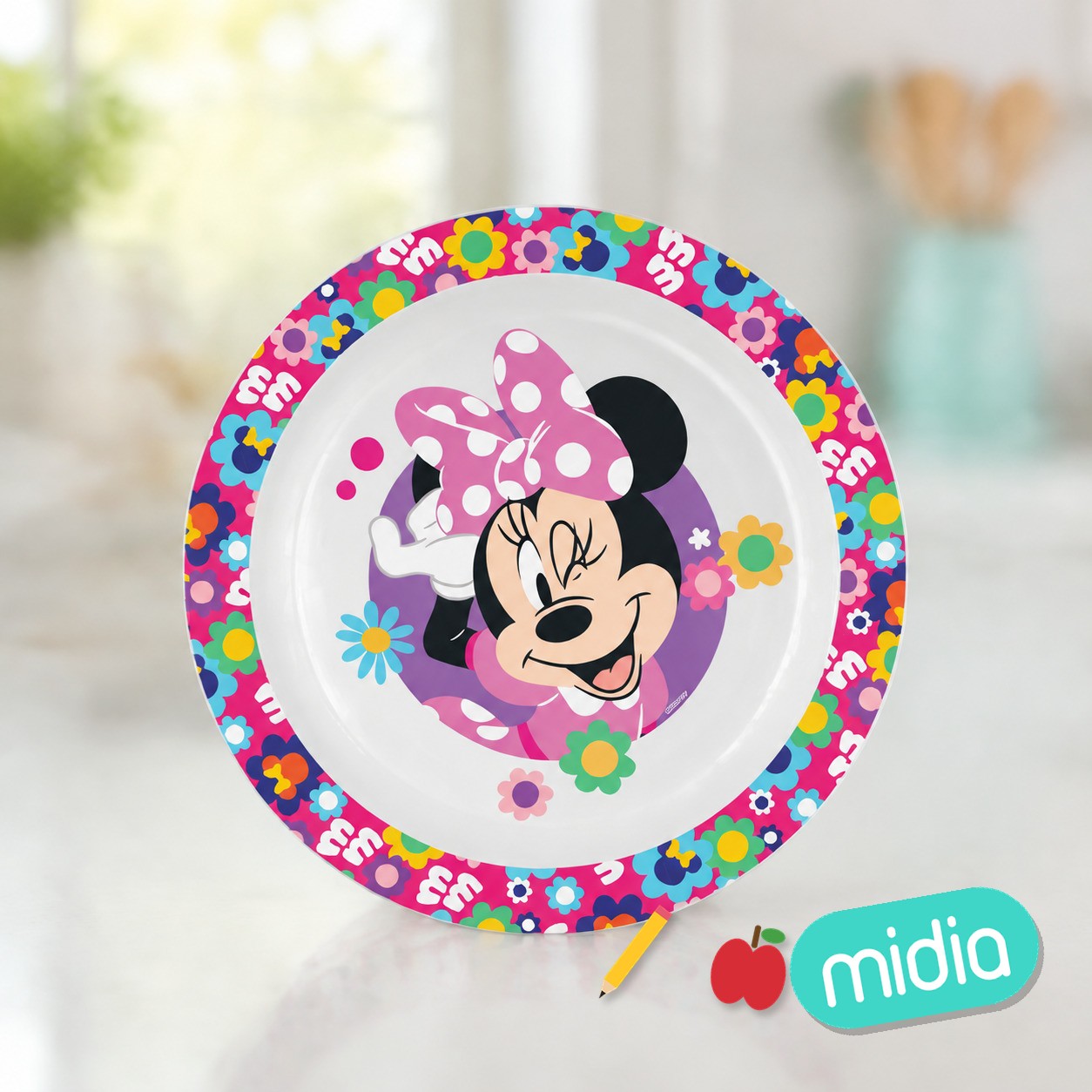 Stor plato micro kids minnie bold florals