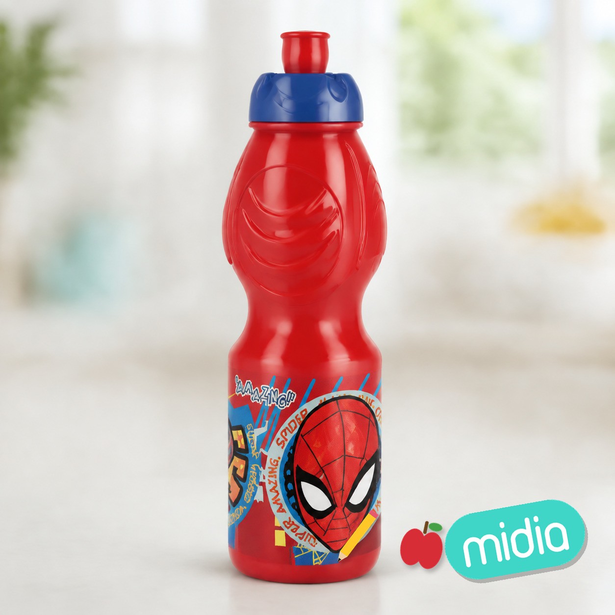 Stor botella sport 400 ml spiderman mob rules