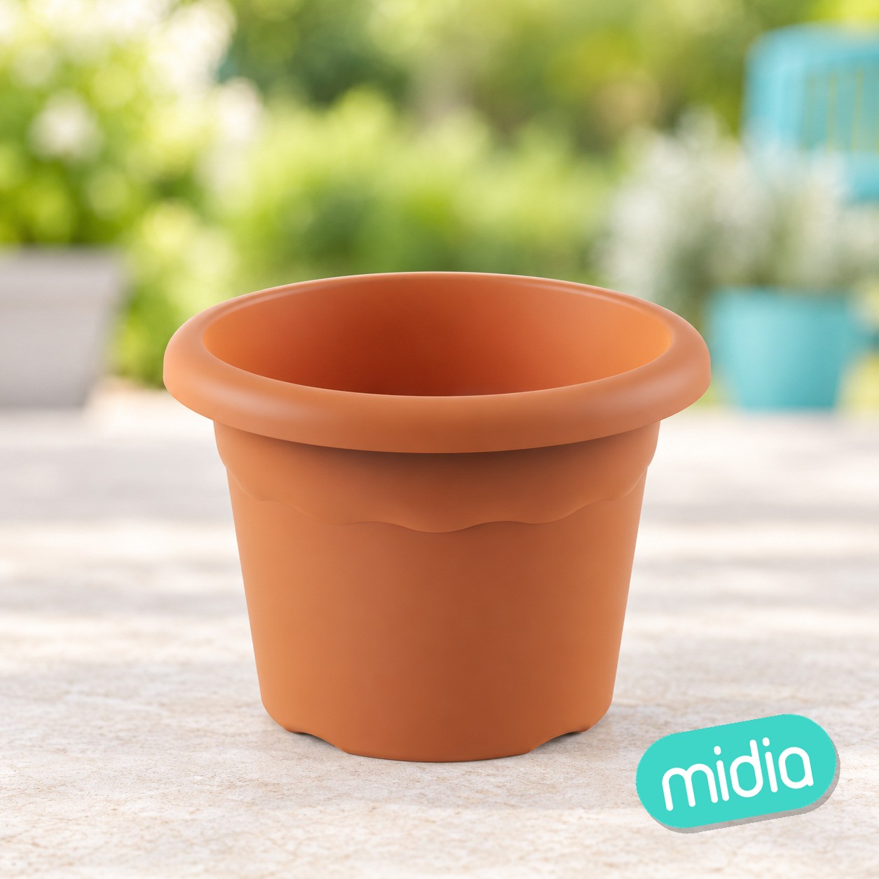 Terra maceta redonda ø 22cm terracota c24