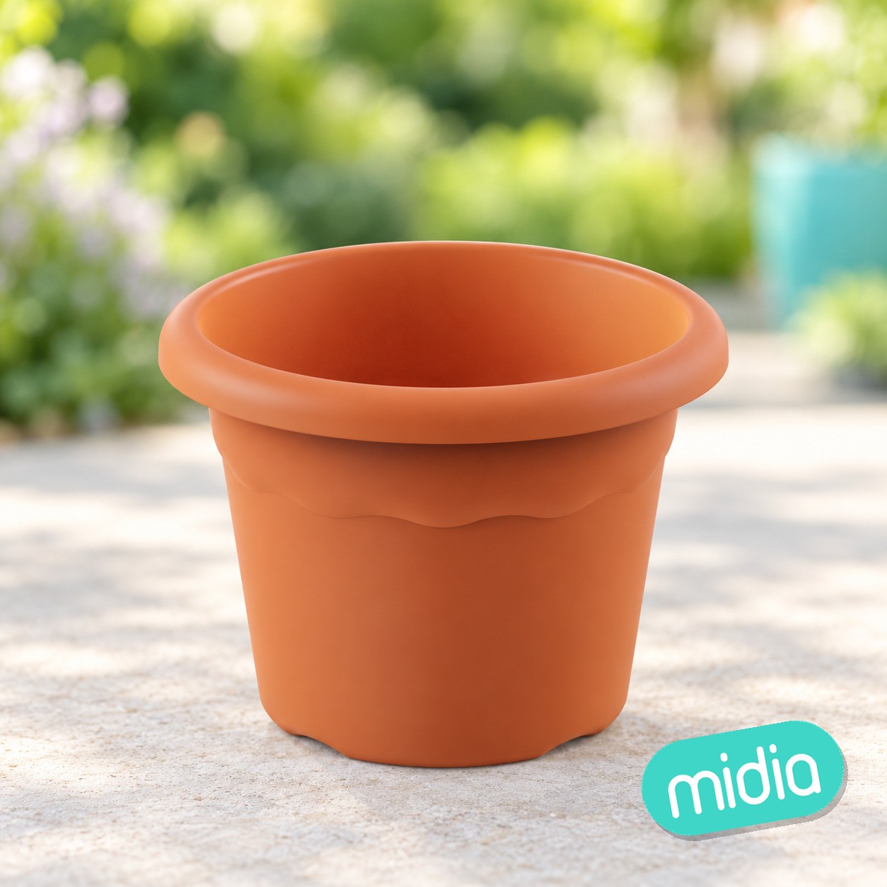 Terra maceta redonda ø 26cm terracota c24