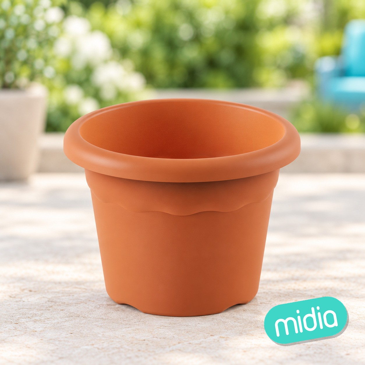Terra maceta redonda ø 30cm terracota c24