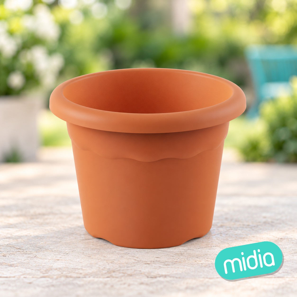 Terra maceta redonda ø 40cm terracota c12