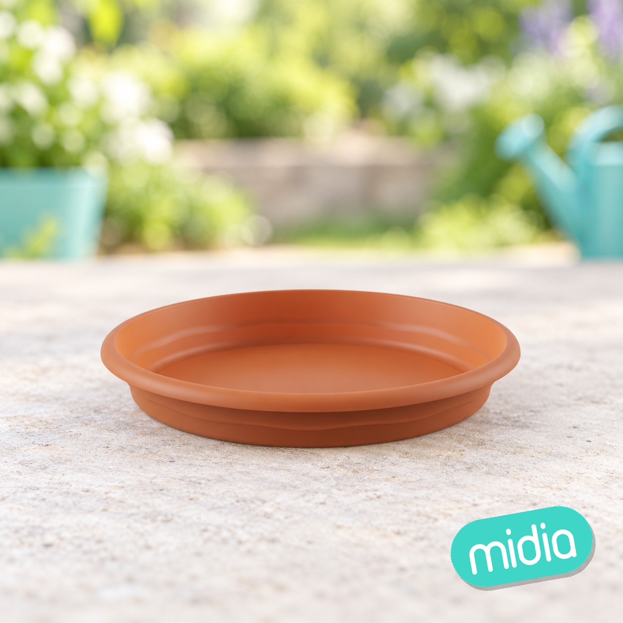 Terra plato redondo ø 18cm terracota c24
