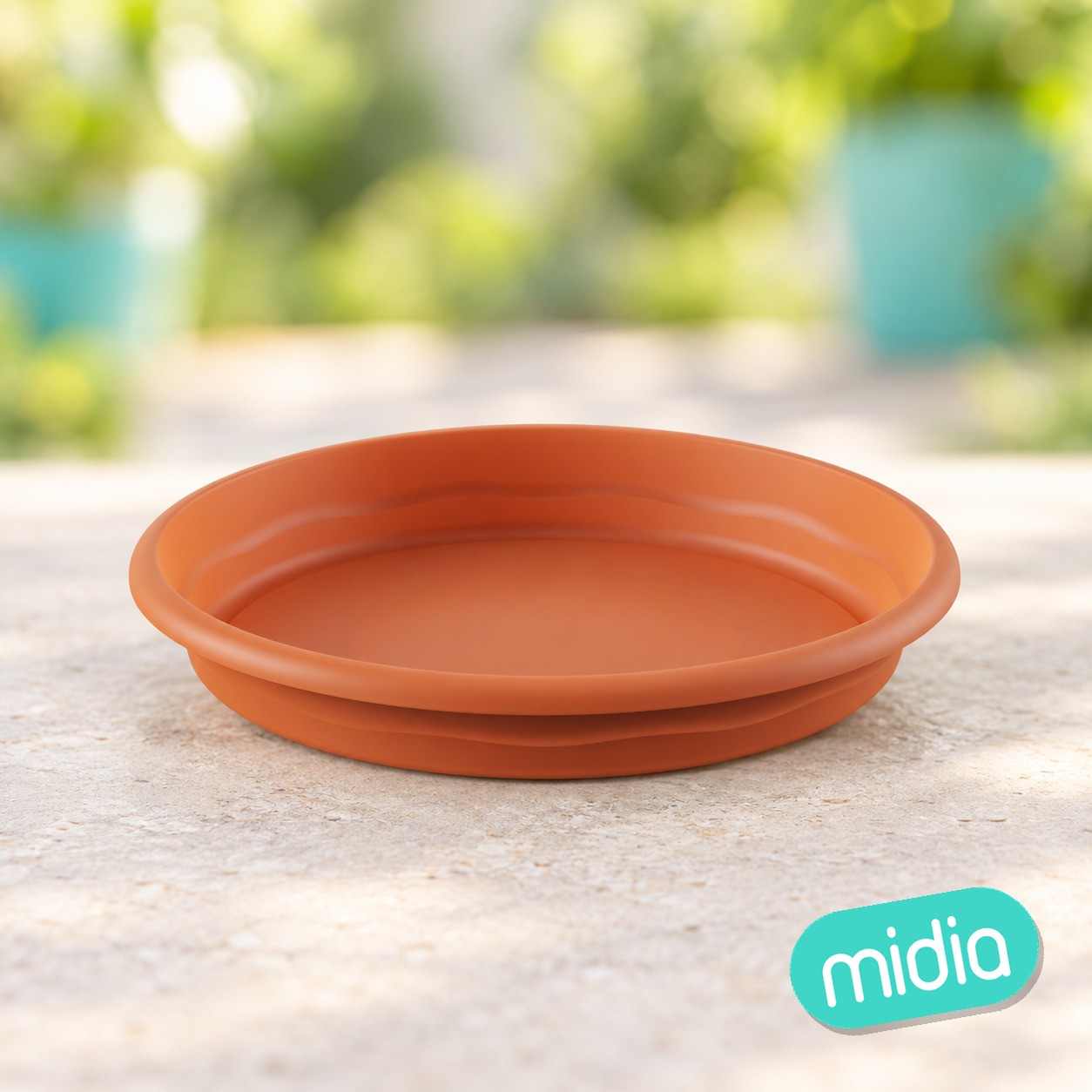 Terra plato redondo ø 30cm terracota c12