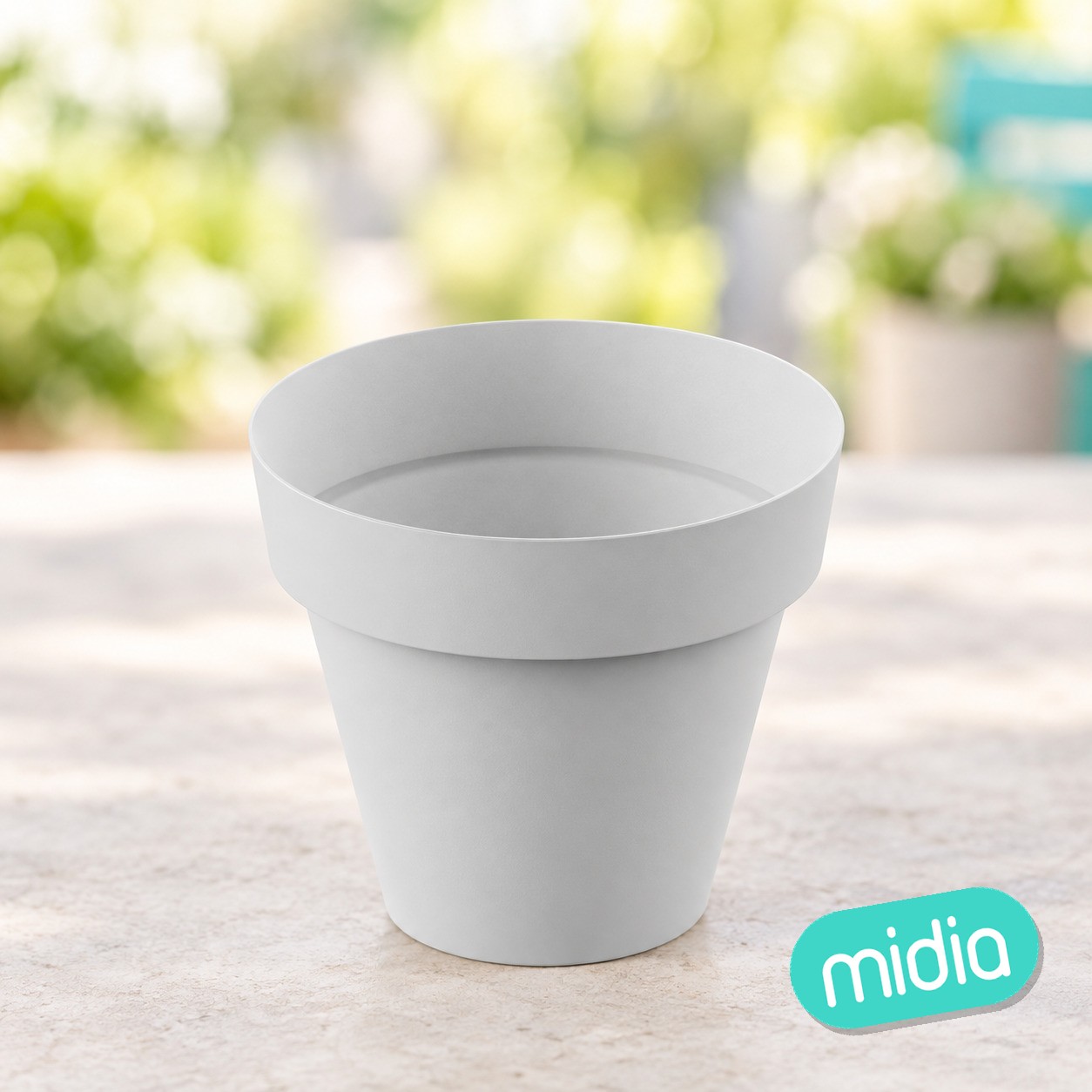Tes maceta redonda ø 10cm blanco c24
