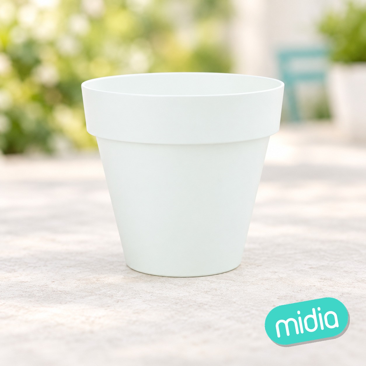 Tes maceta redonda ø 26cm blanco c24