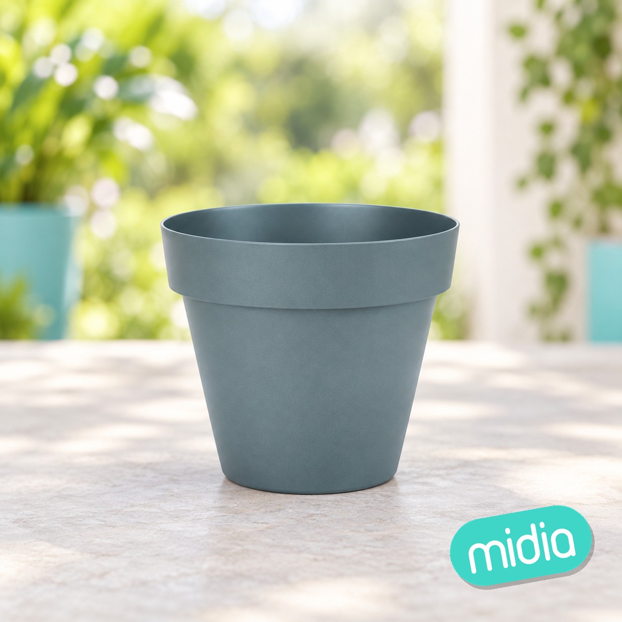 Tes maceta redonda ø 18cm antracita c24