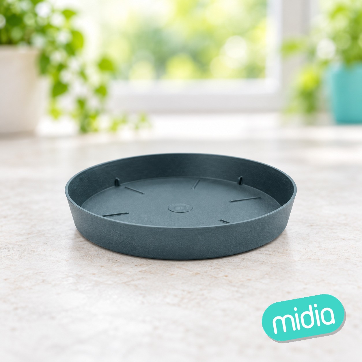 Tes plato redondo ø 14cm antracita c24