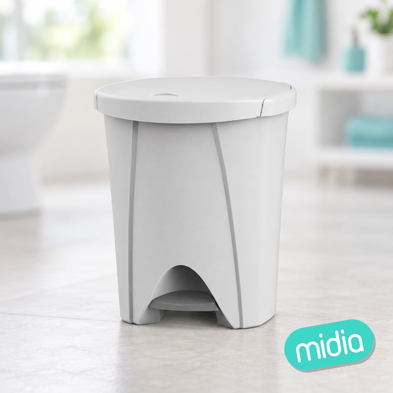 Cubo pedal 48 litros blanco c2