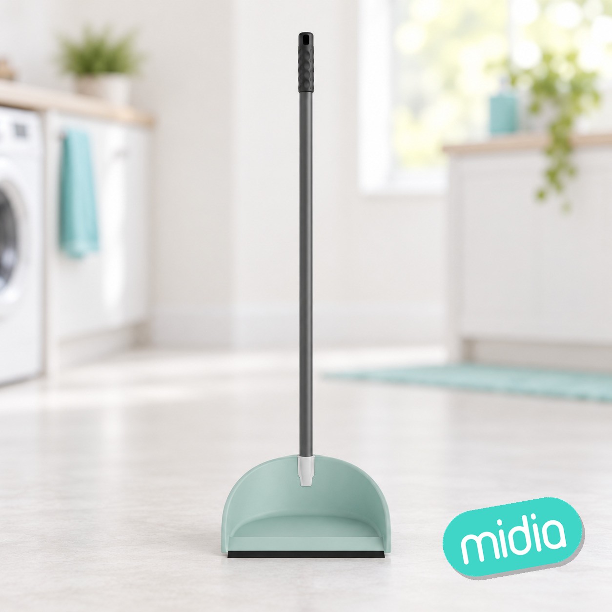 Recogedor plegable bimateria menta c20