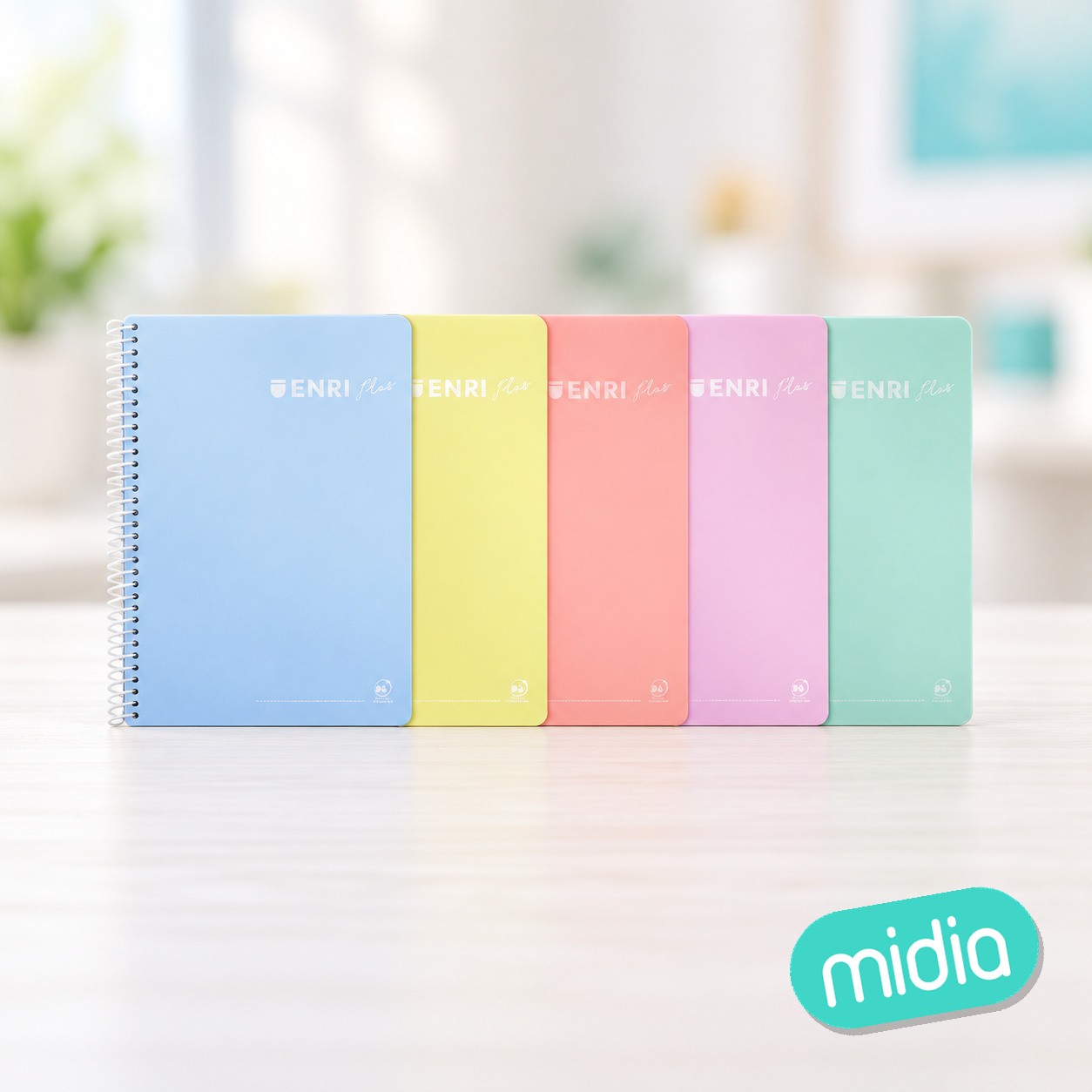 Cuaderno espir pastel enri tp f° 80h 4x4