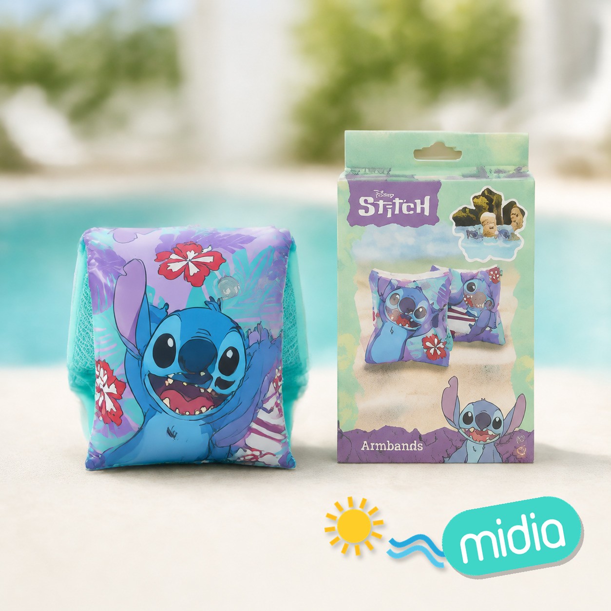 Stitch-set 2 manguitos hinchables