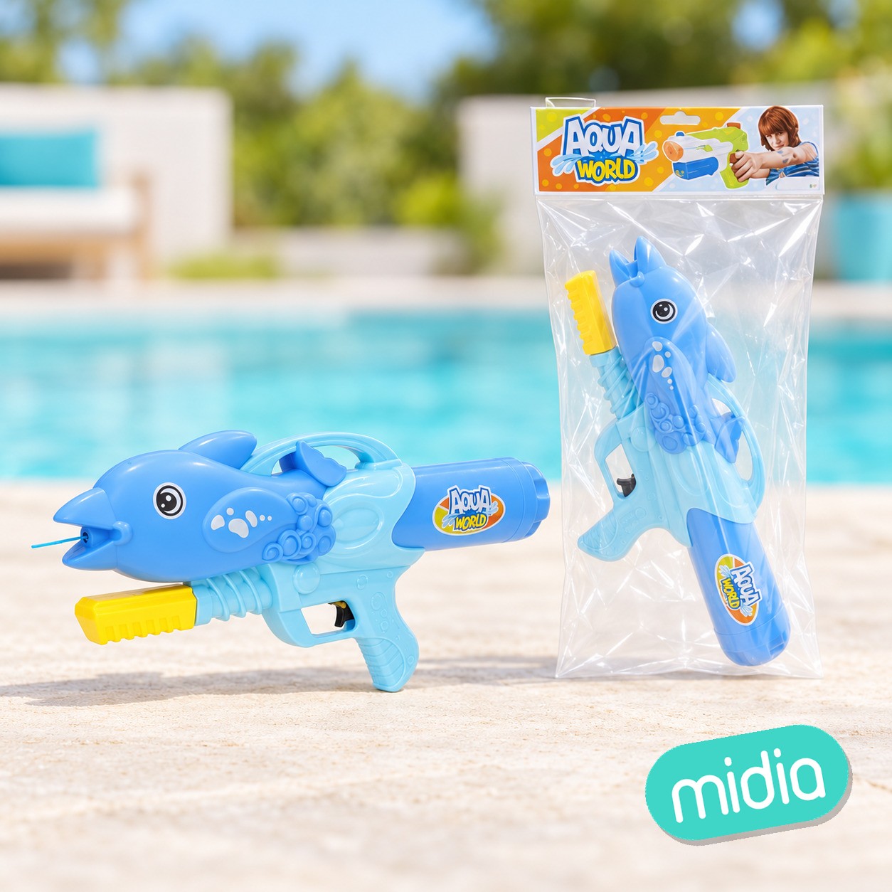 Aqua world-pistola agua delfin