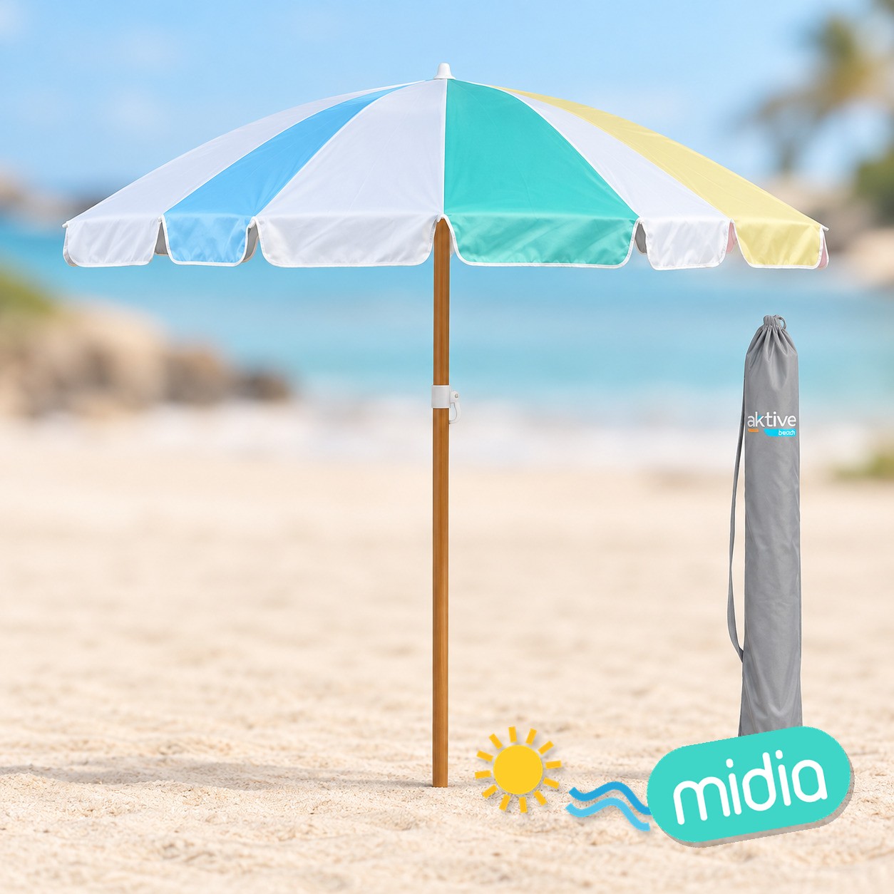 Aktive-sombrilla d200 cm tubo