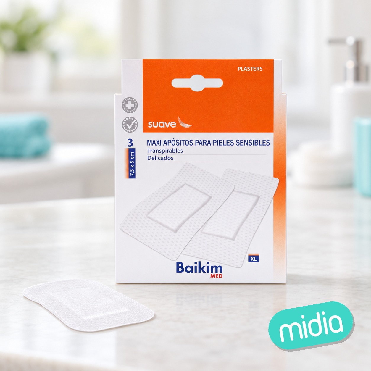 Maxi aposito blanco 7.5x5cm