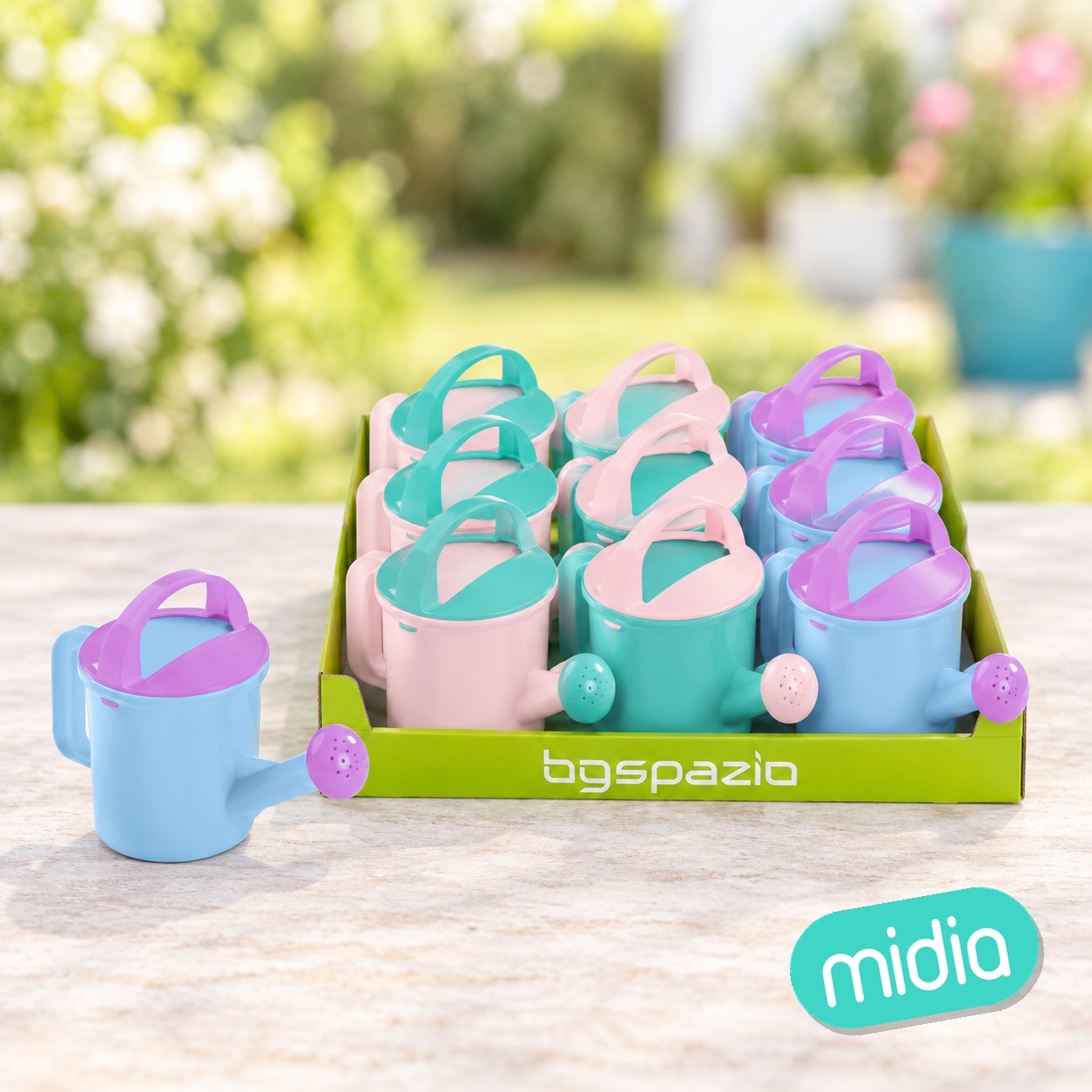 Regadera color pastel