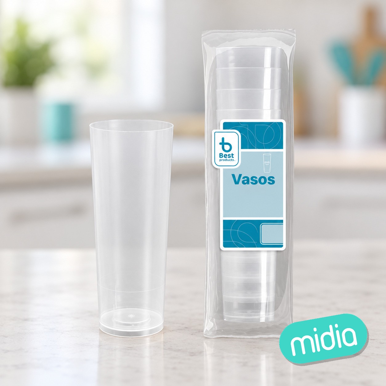 S/6 vaso reut. tubo transp. 300 cc pp