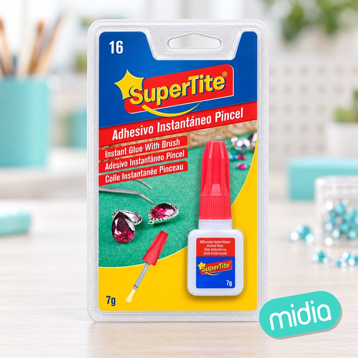 Supertite glue pincel ciano 7g