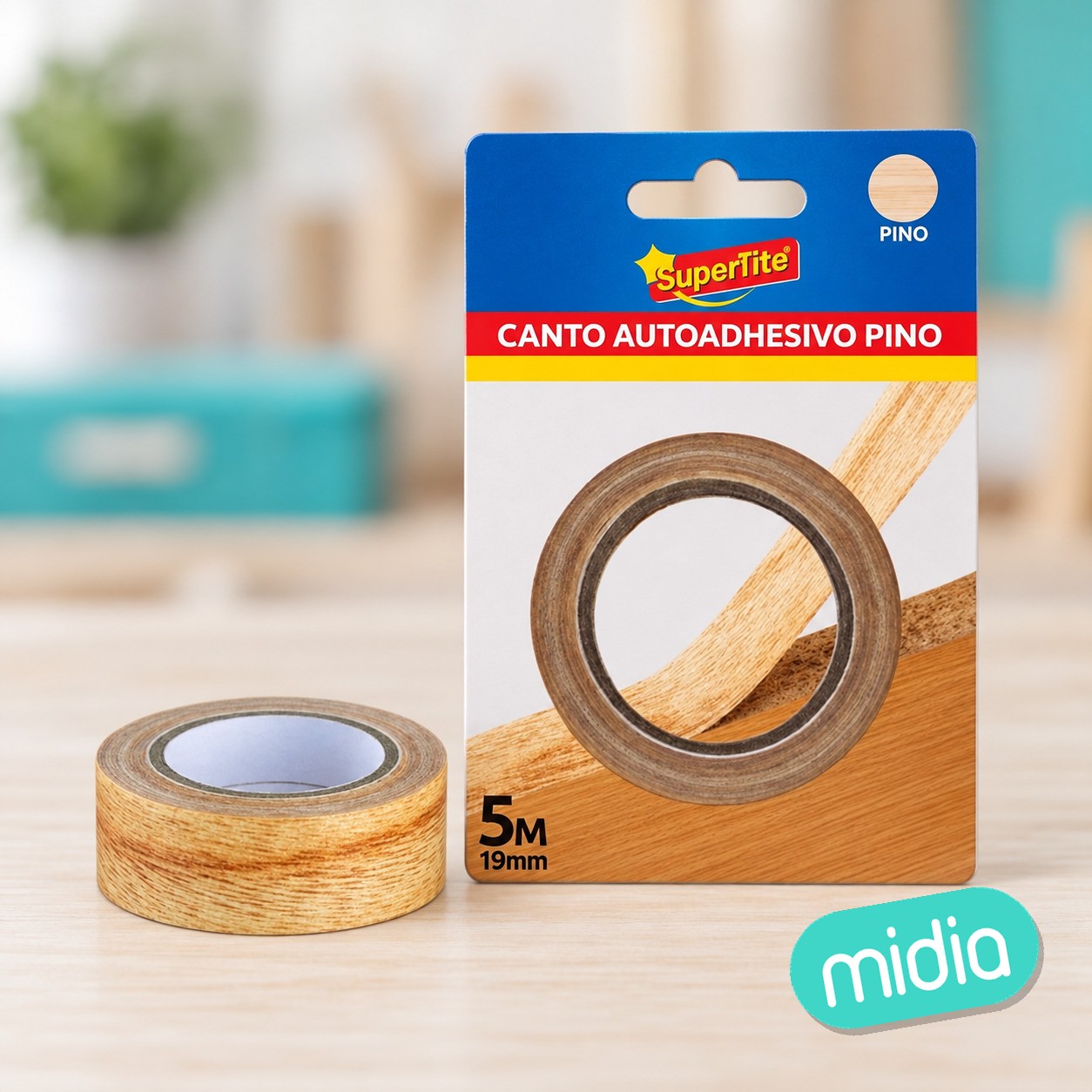 Canto autoadhesivo pino, 19mmx5m(12/144