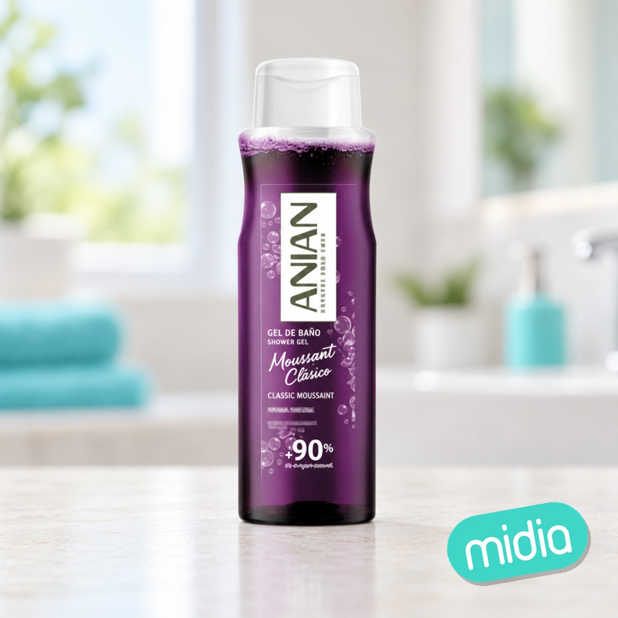 Gel anian moussant 750