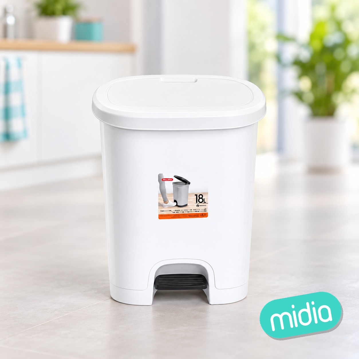 Pedal 18l color blanco