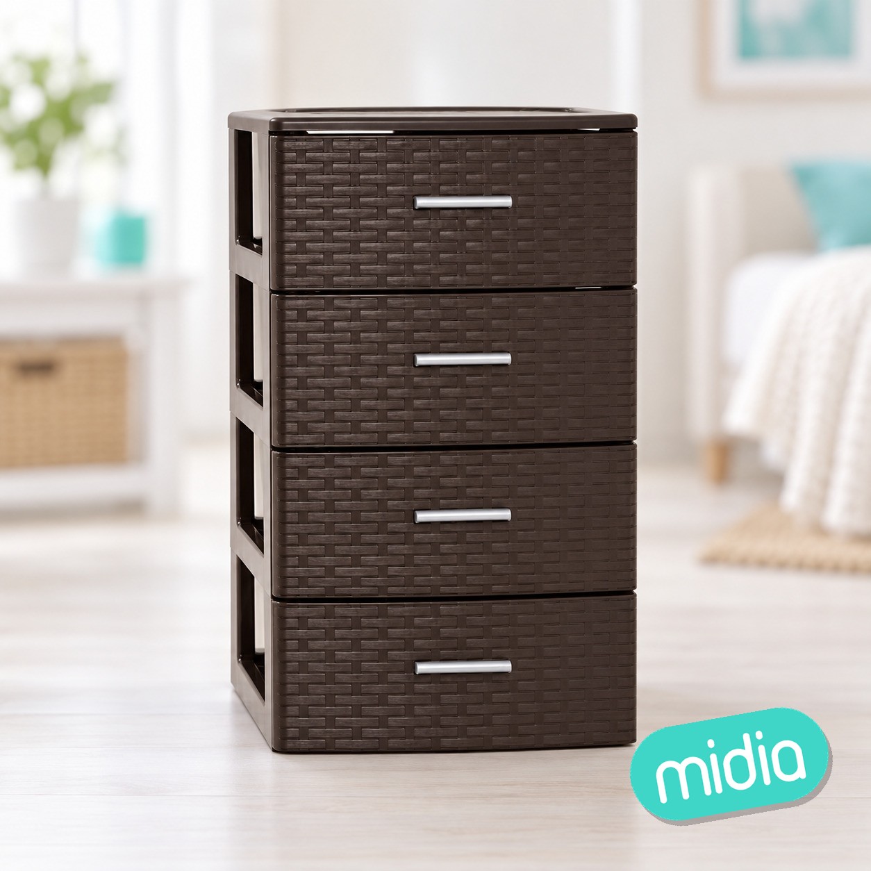 Cajonera rin rattan 4 cajones