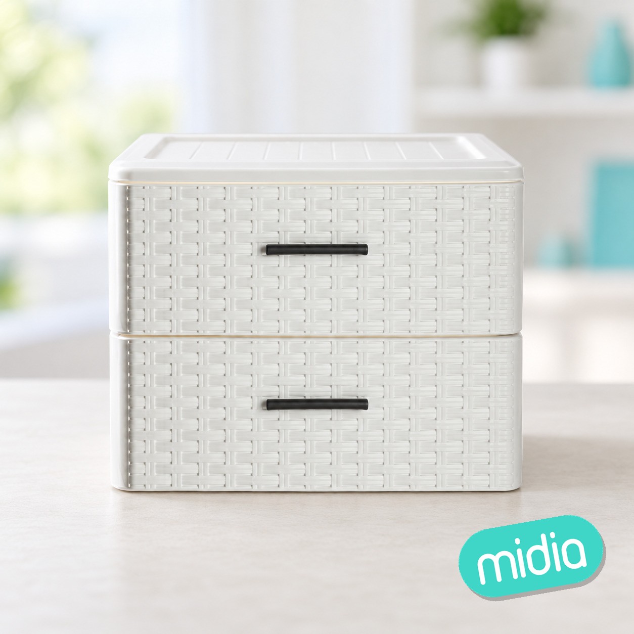 Cajonera rin rattan 2 cajone
