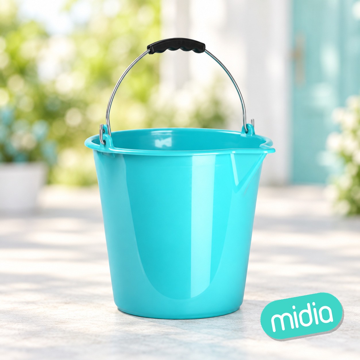 Cubo agua 9 lt pico color