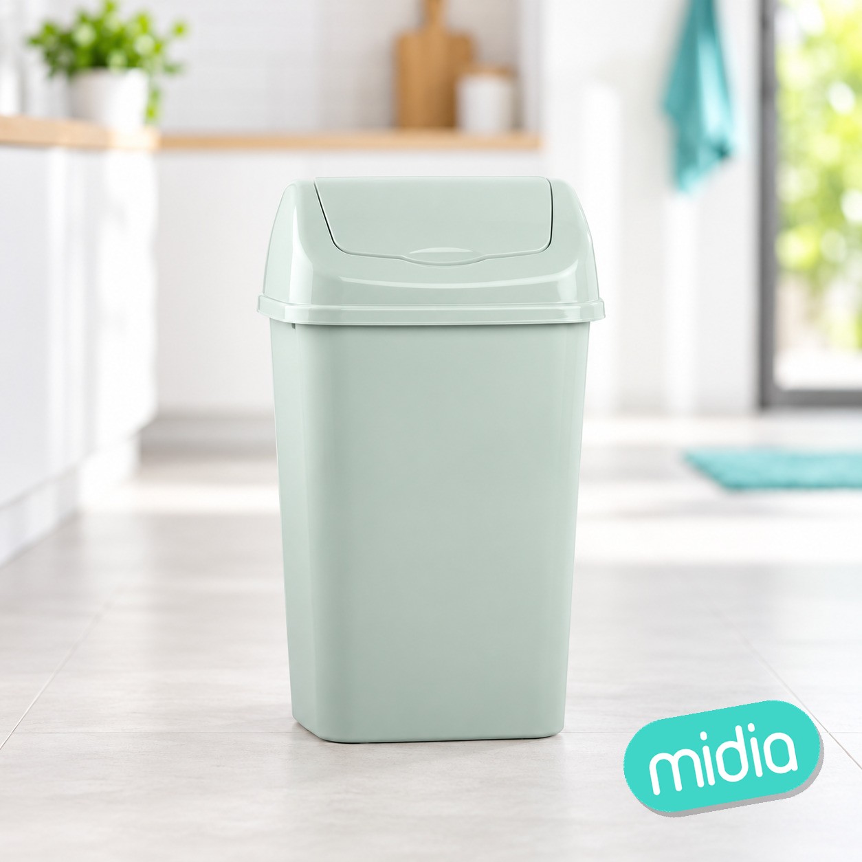 Papelera basculante 15l