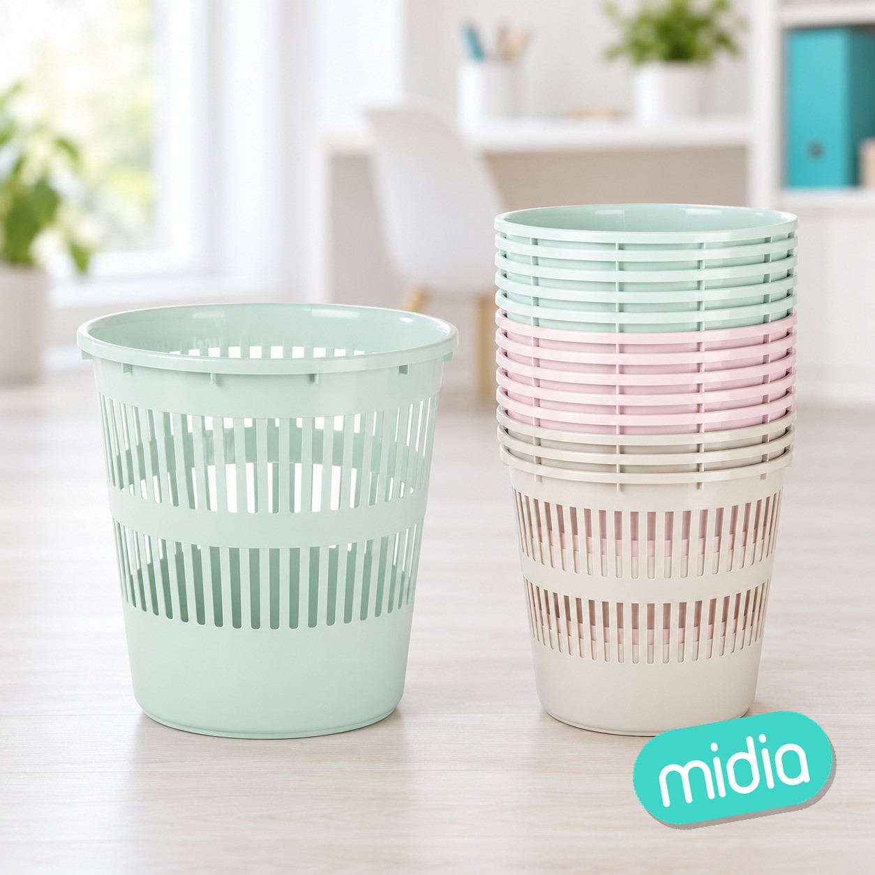 Papelera redonda surt vrm