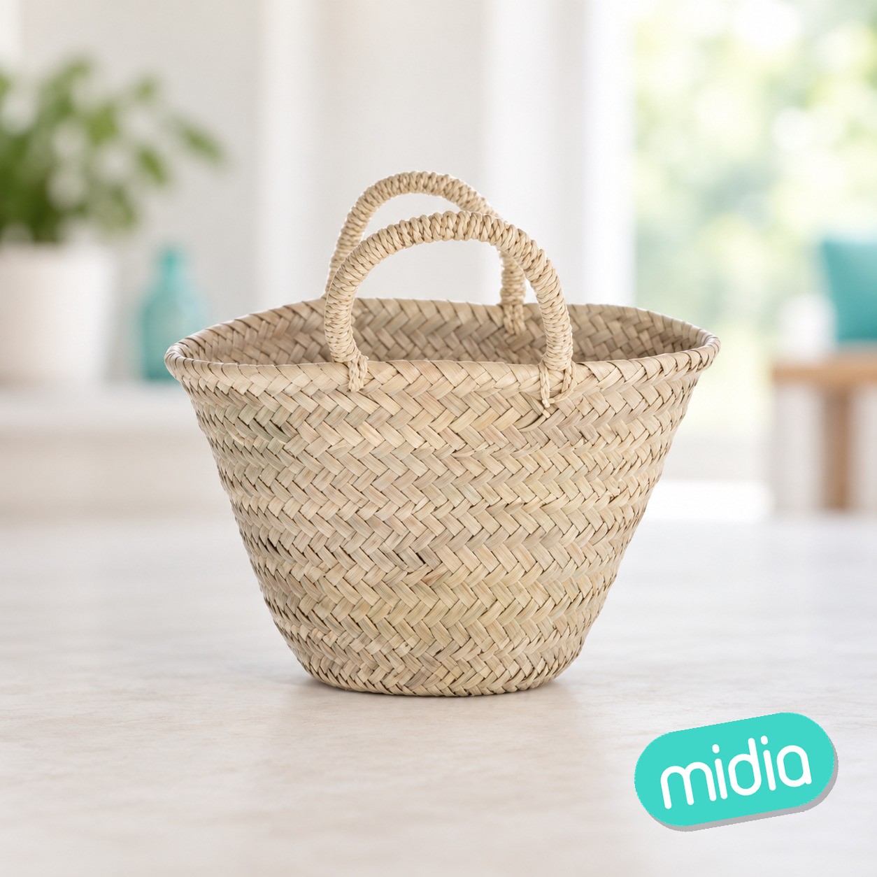 50732 capazo asa corta sisal