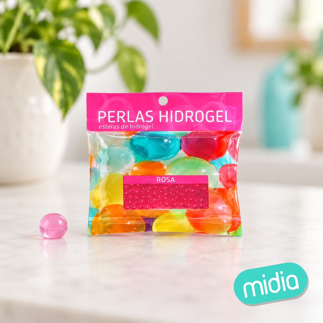 Perlas hidrogel 12gr rosa