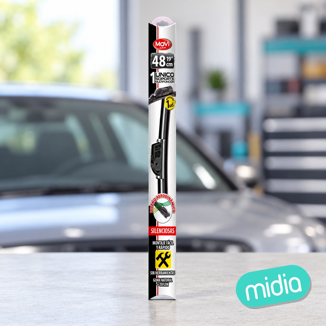 Escobilla limpiaparabrisas flex movi car multi-soporte med. 48 cm (10)