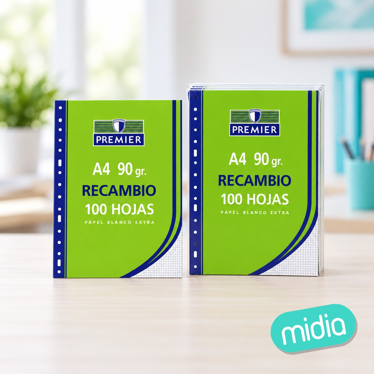 Recambio a4 90gr 100h pauta 3,5