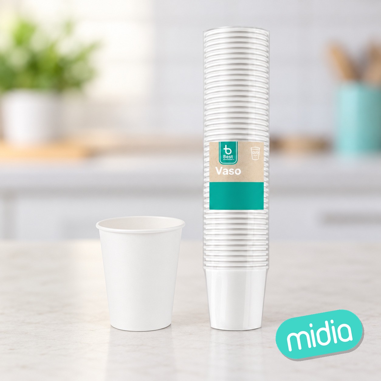 S/50 vaso cartón blanco 200 cc