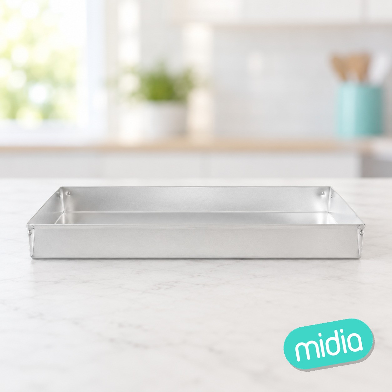 & molde rectangular aluminio 30x19x3.5cm