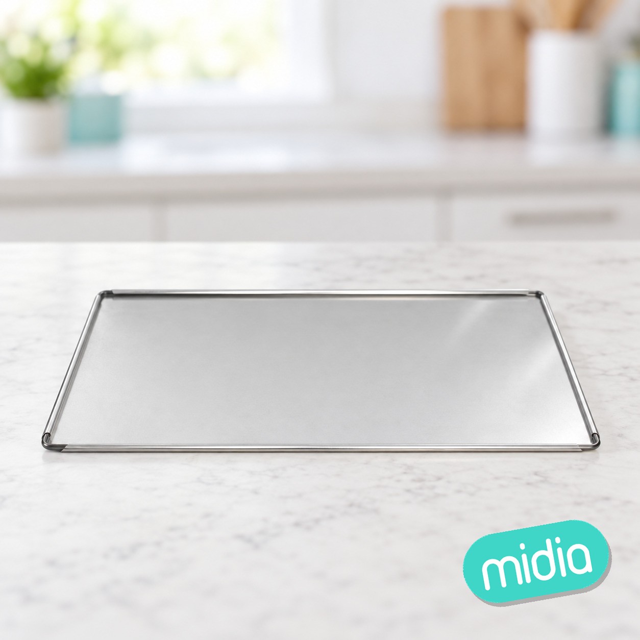 &bandeja rect. c/borde aluminio 48x34x0