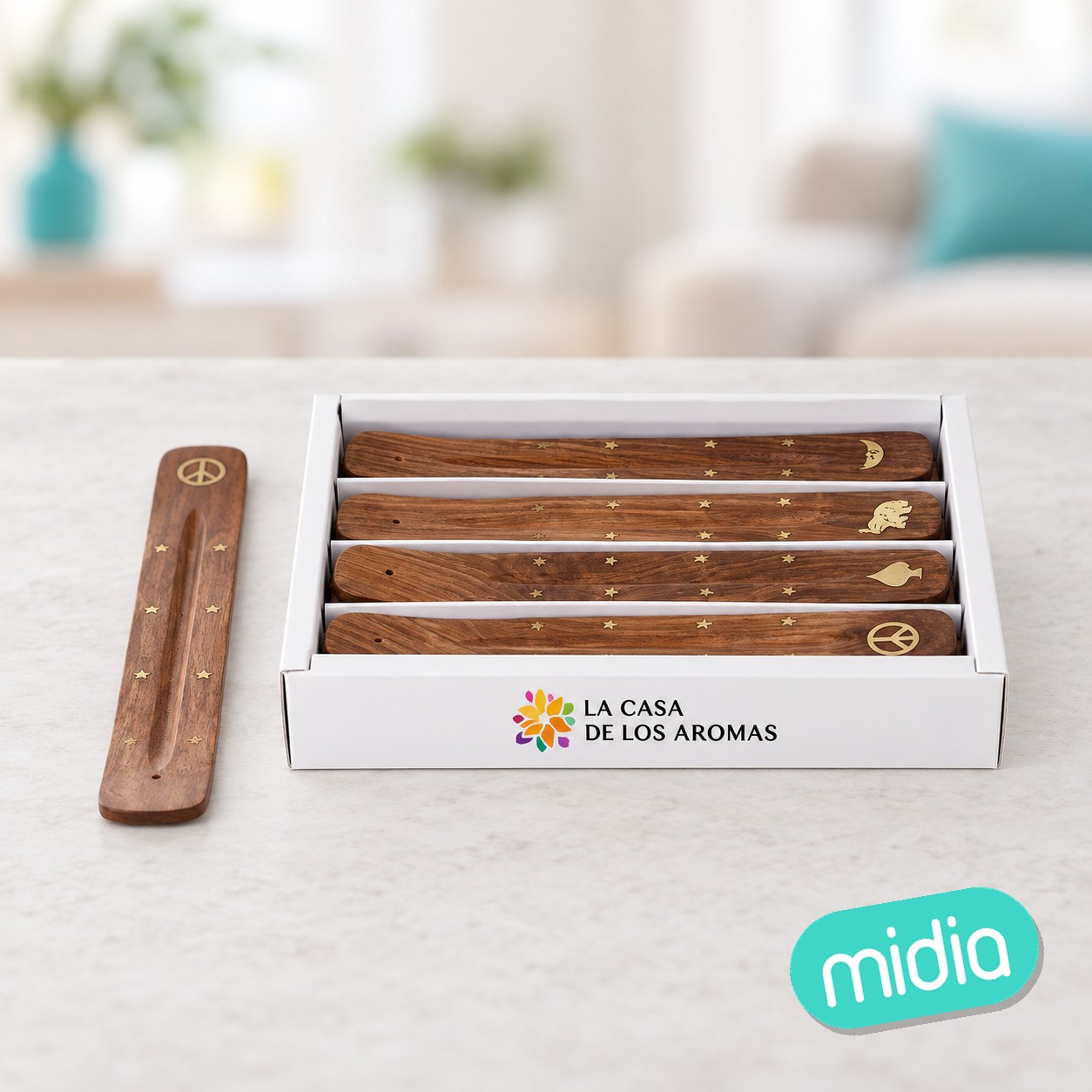 Exp.24 tablas incienso madera india