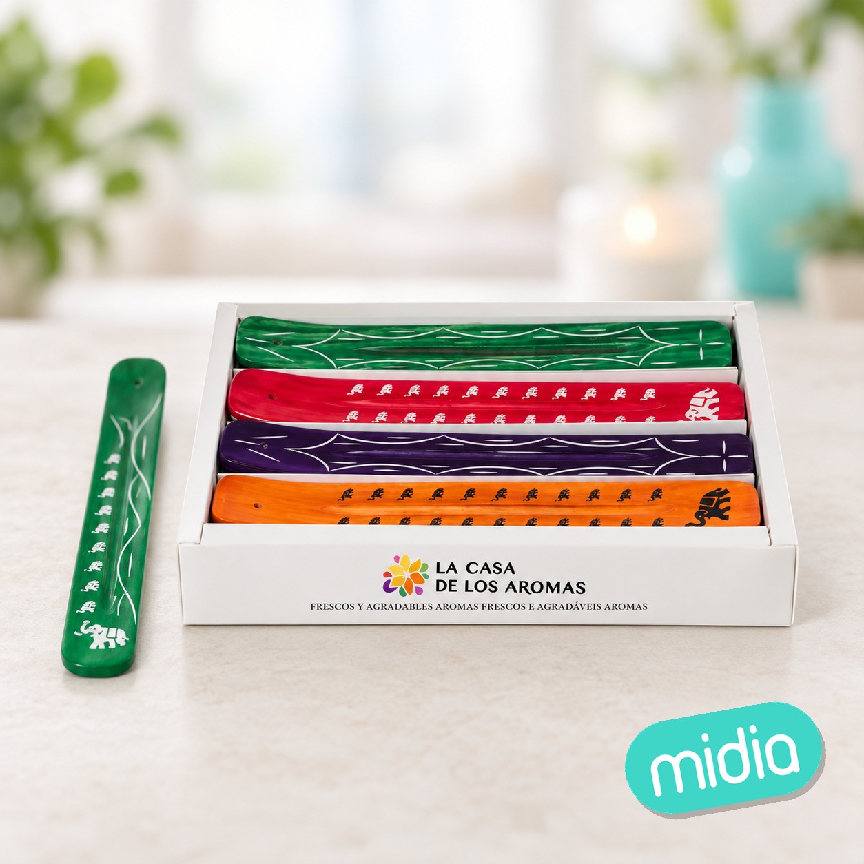 Exp. 24 tablas incienso colors/elephant