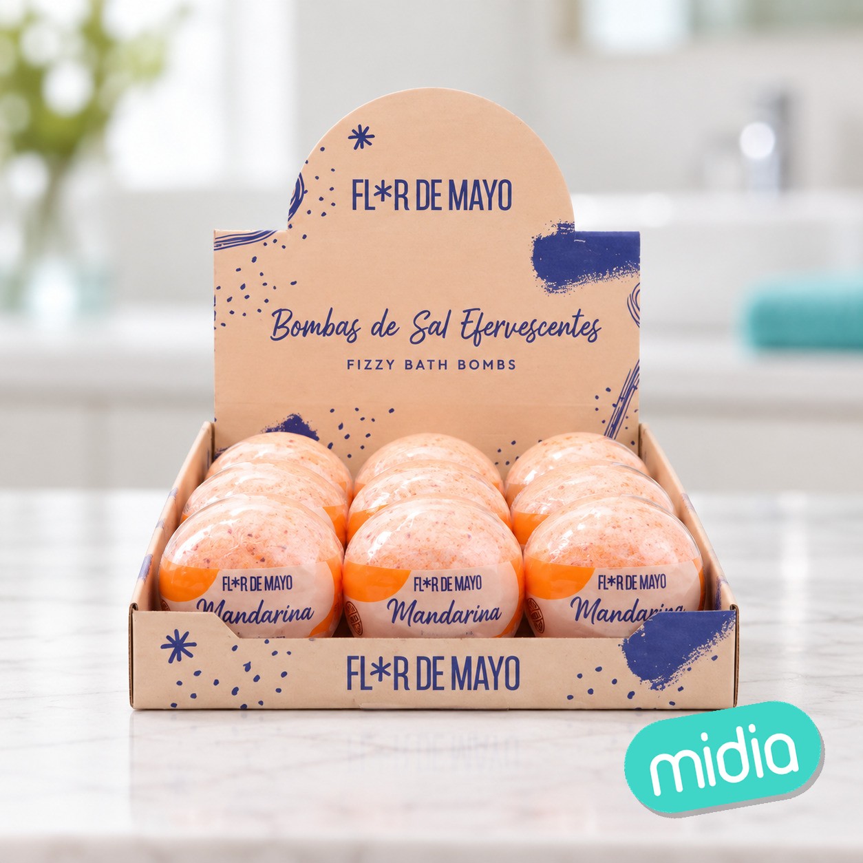 (12) bombas sal efer. 200 gr mandarina
