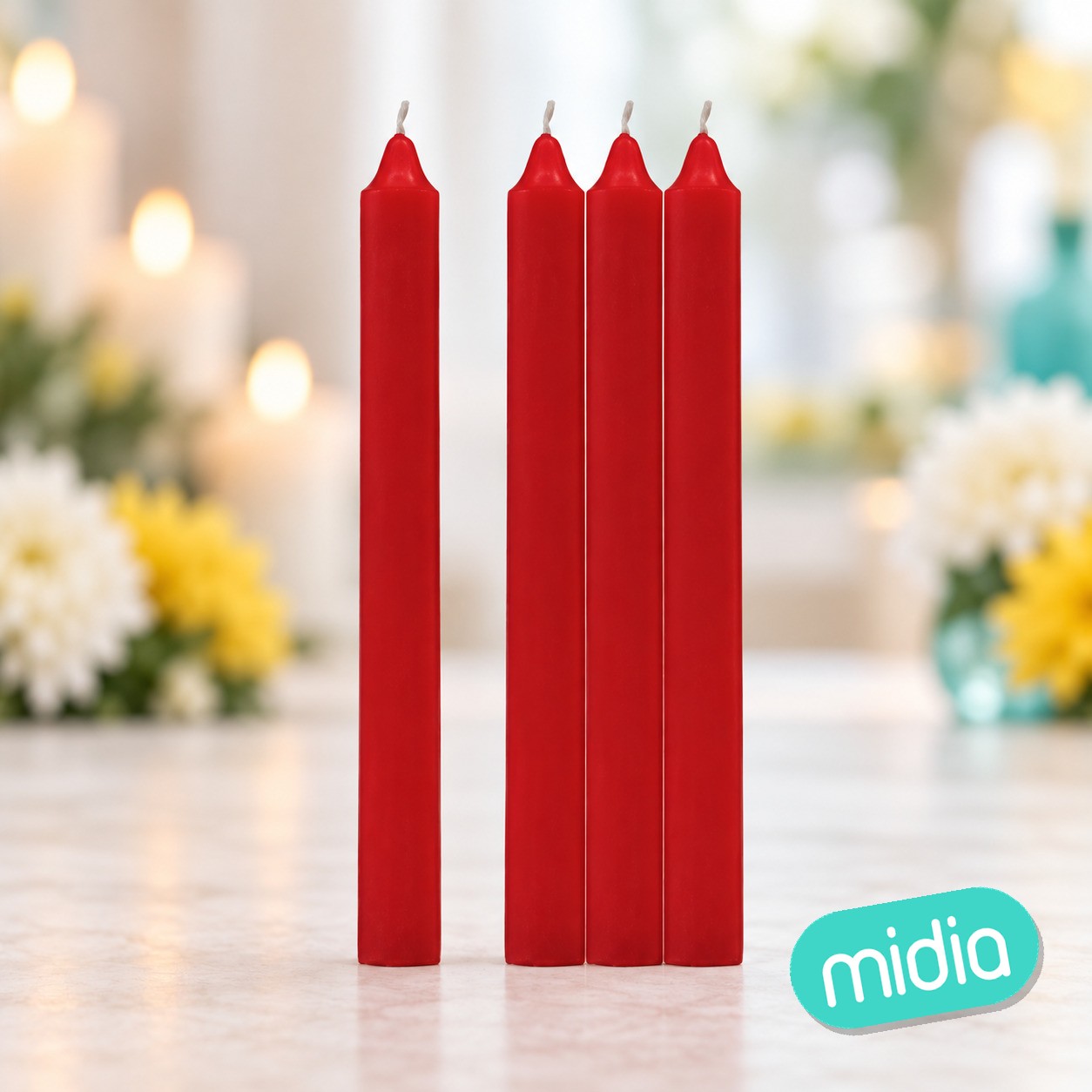 Pack 3 Velas Cirio Rojo