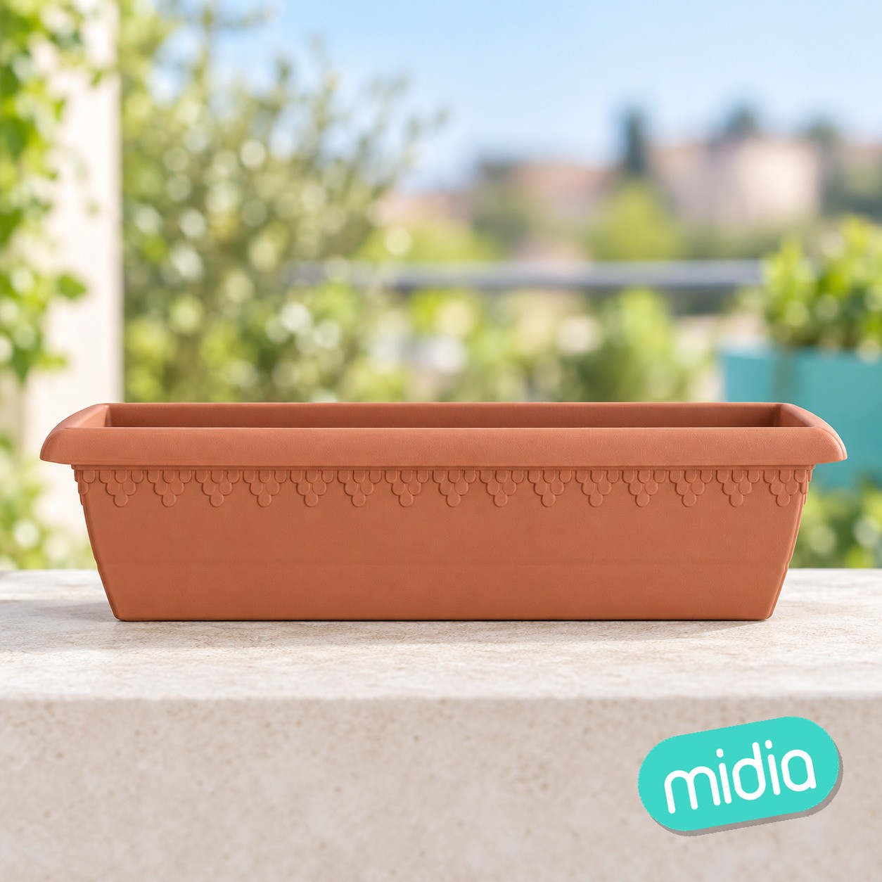 Jardinera lima rectangular 60 cm.