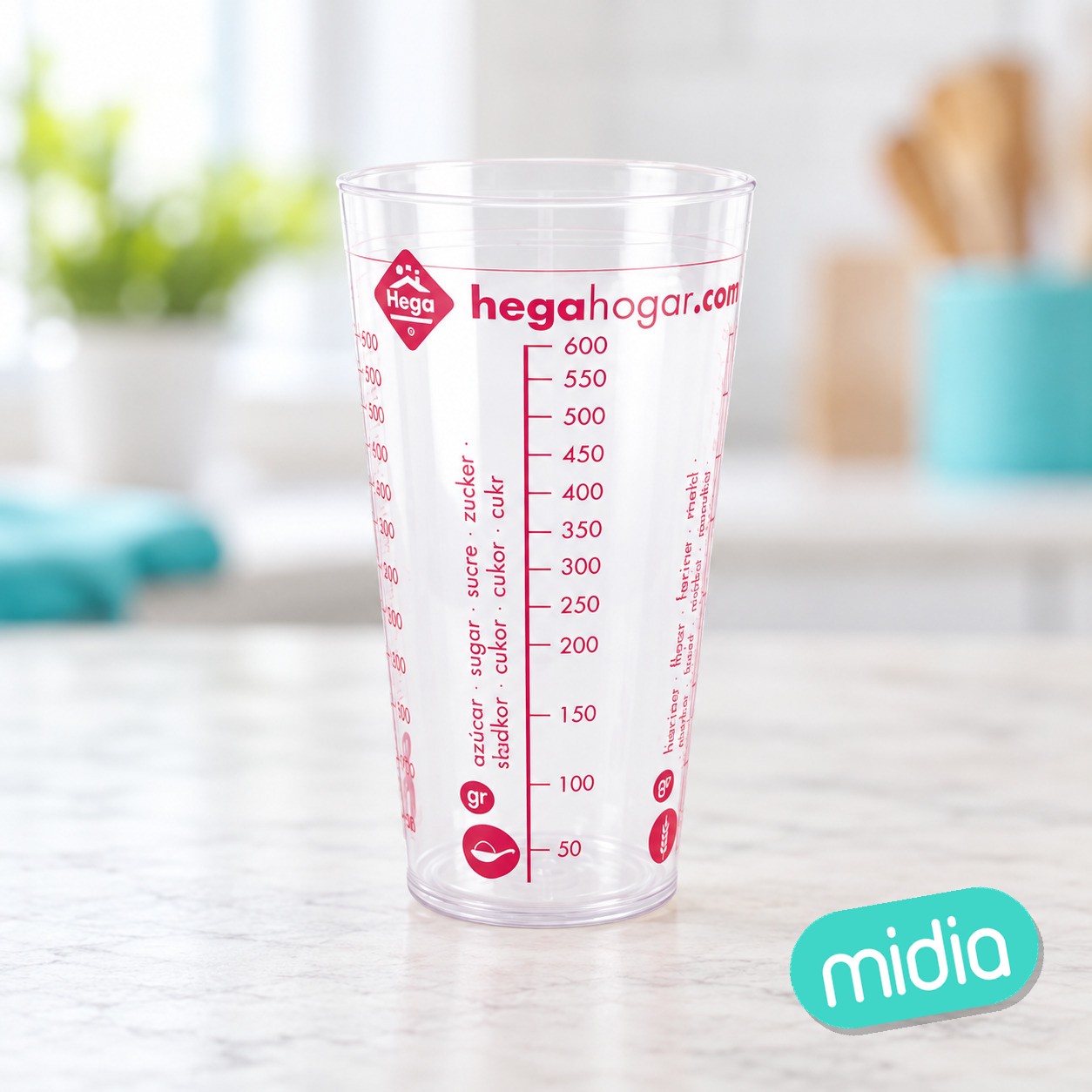 Vaso medidor viena luxe decor escala 0,75 l.