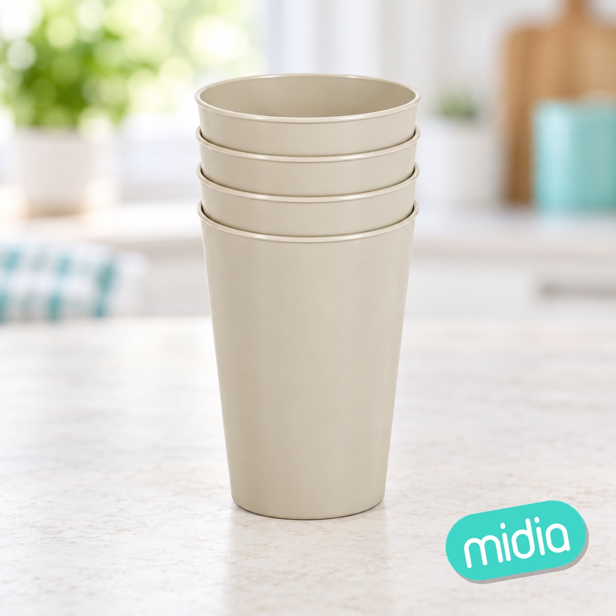 Pack 4 vaso jovi 0,3 l. surtido pastel