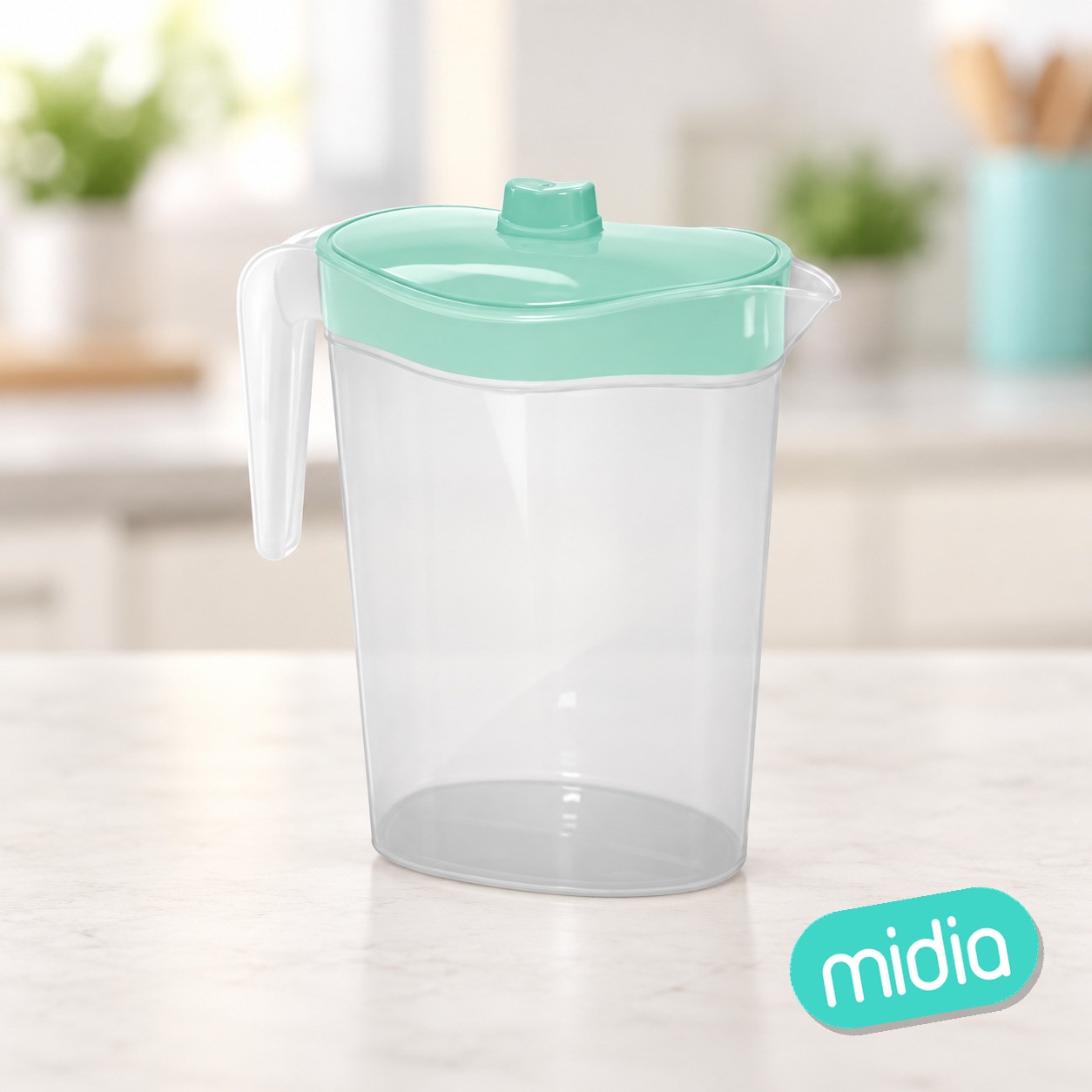 Jarra bristol oval con tapa 2,5l. surtido pastel