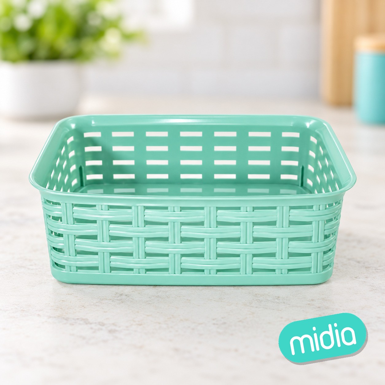 Bandeja multiusos rectangular nº1 rattan line 0,9 l. surtido pastel