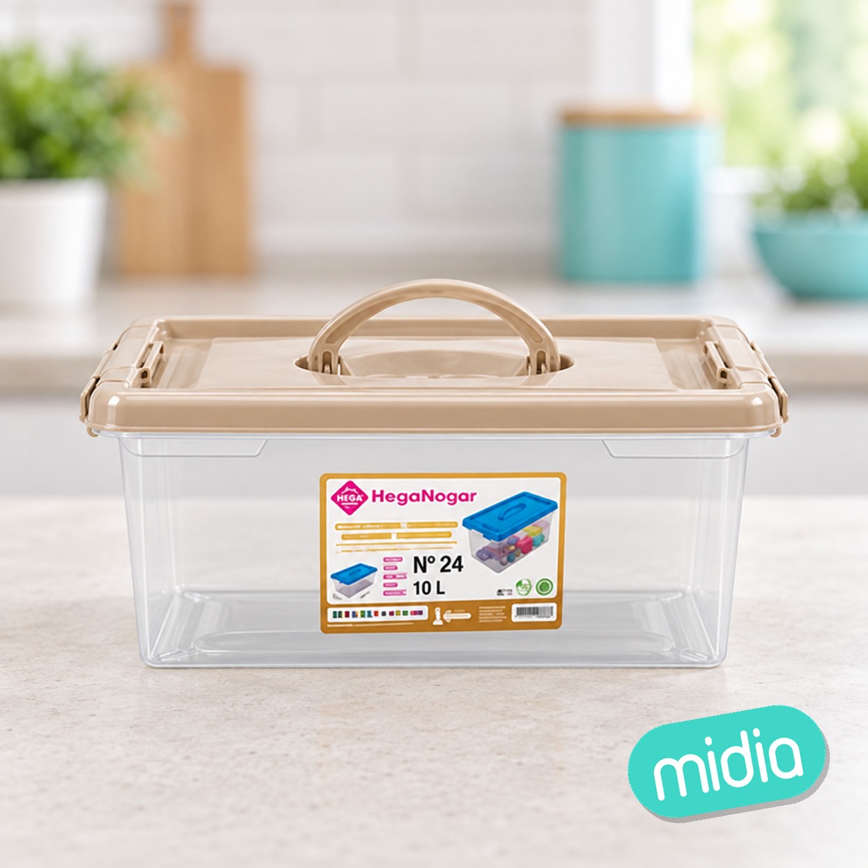 Caja nº24 new box con cierres y asa 10 l.