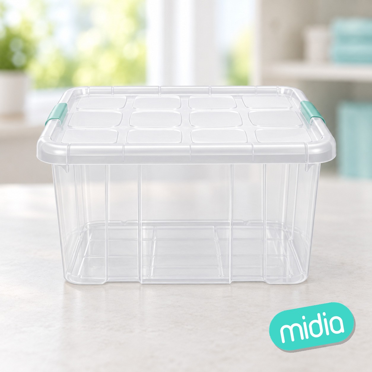 Caja n°2 new box con cierres 25 l. transp acc verde