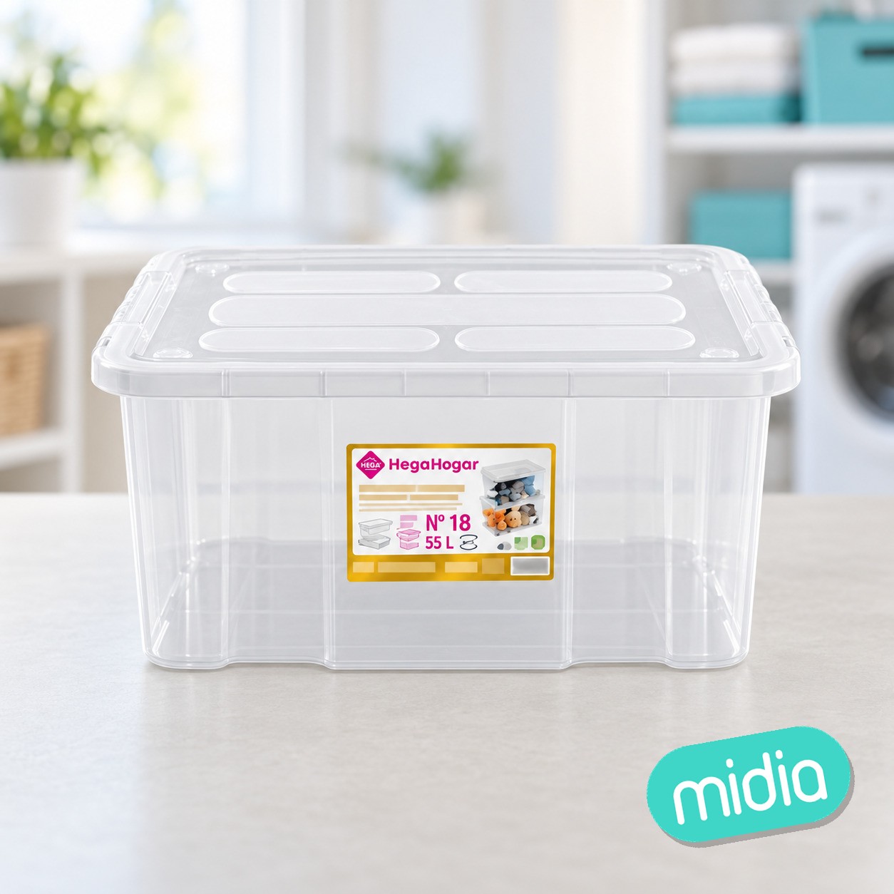 Caja n°18 new box 60 l. transparente